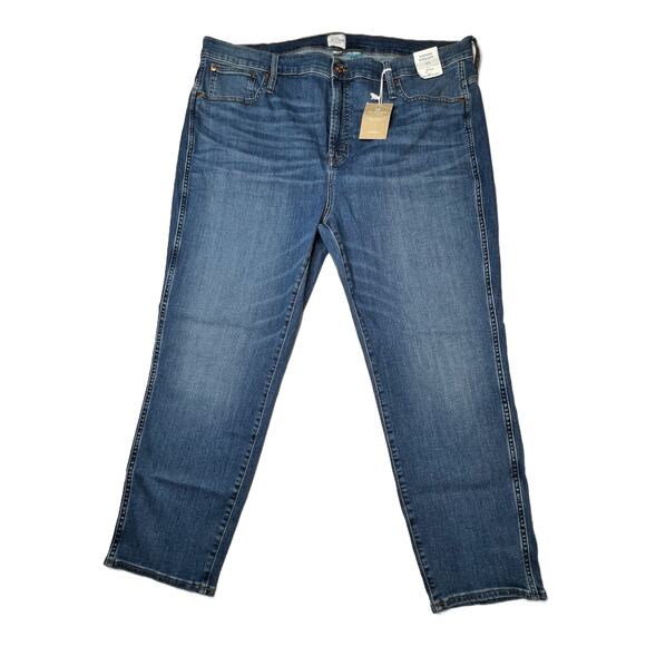 NEW J. Crew Vintage Straight Cropped Jeans Perfecting Pockets size 35 - Picture 6 of 13